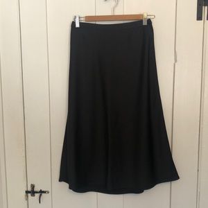 J. Crew Black Slip skirt
